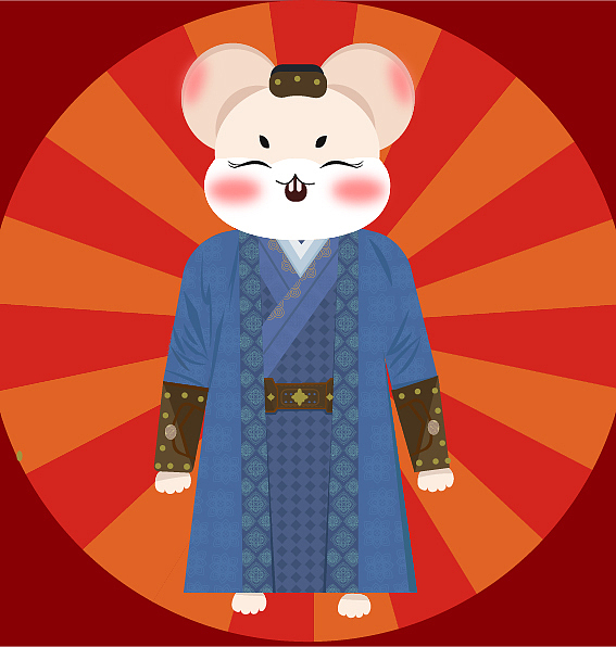 时装鼠插画练习