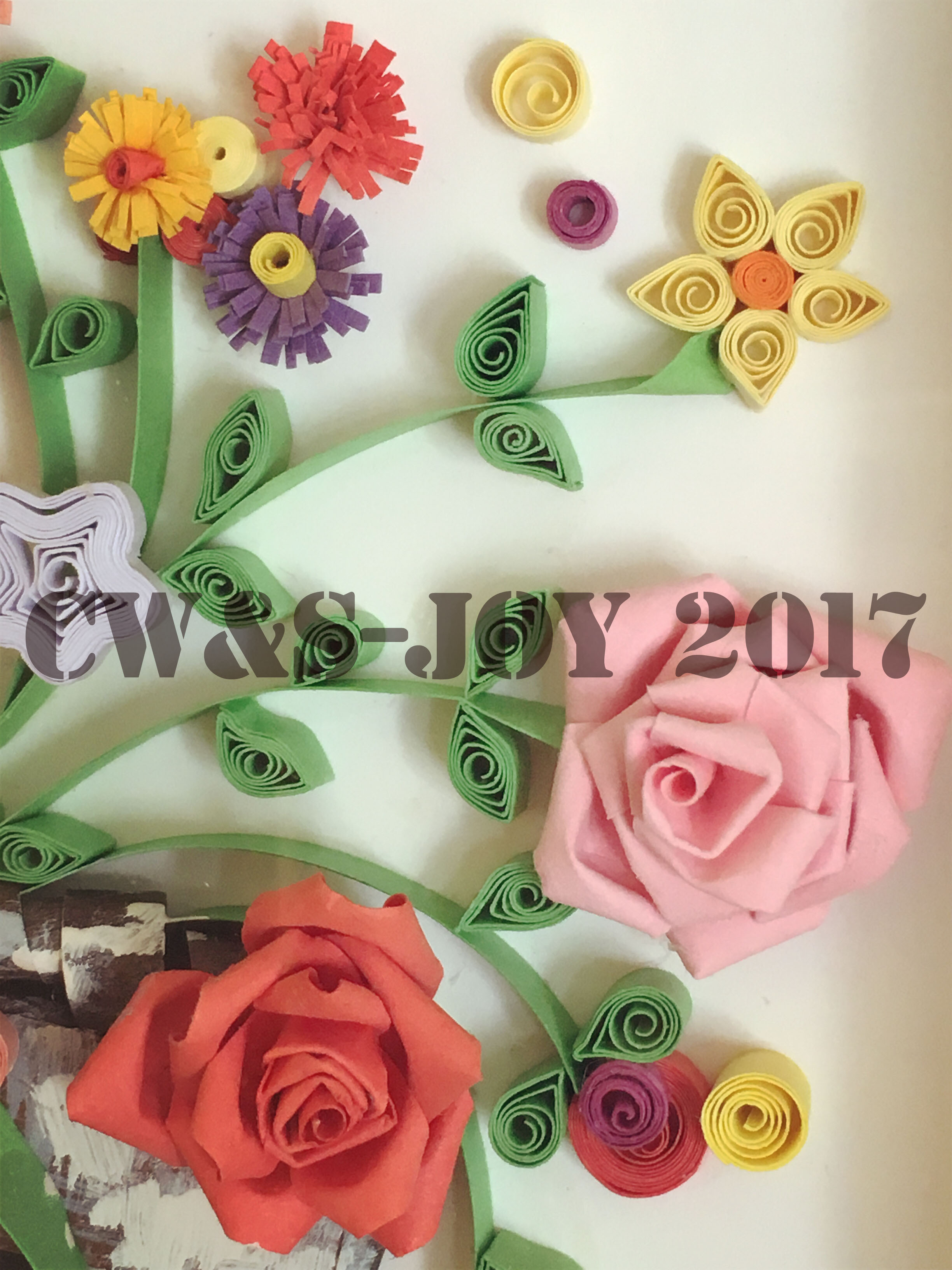 原创-衍纸-花篮