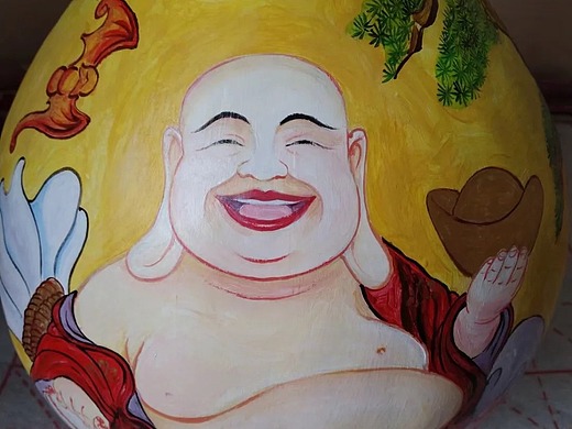 葫芦画弥勒佛