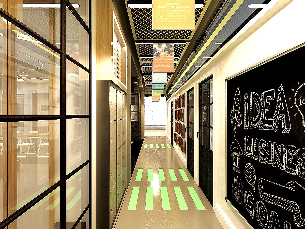 微软✖️硬壳西美儿童编程学校装修设计（图ZMjg5MDIxODc2） - 商业空间设计 - 站酷设计师Joanna爱艺术原创素材 - 站酷ZCOOL