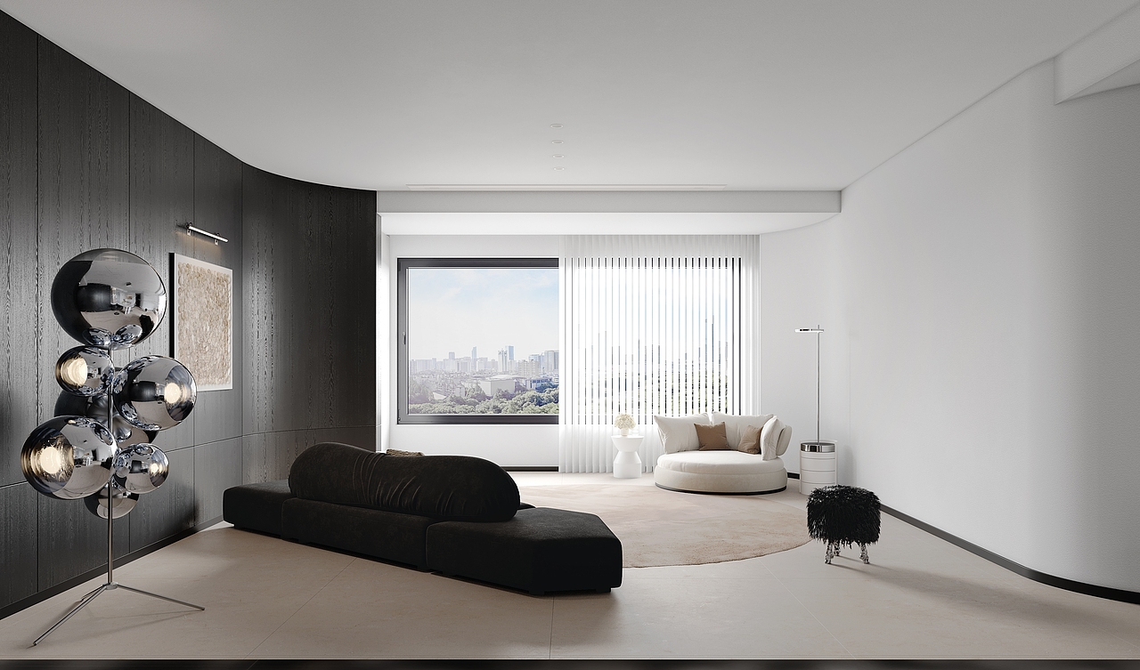 近期渲染，现代客餐厅