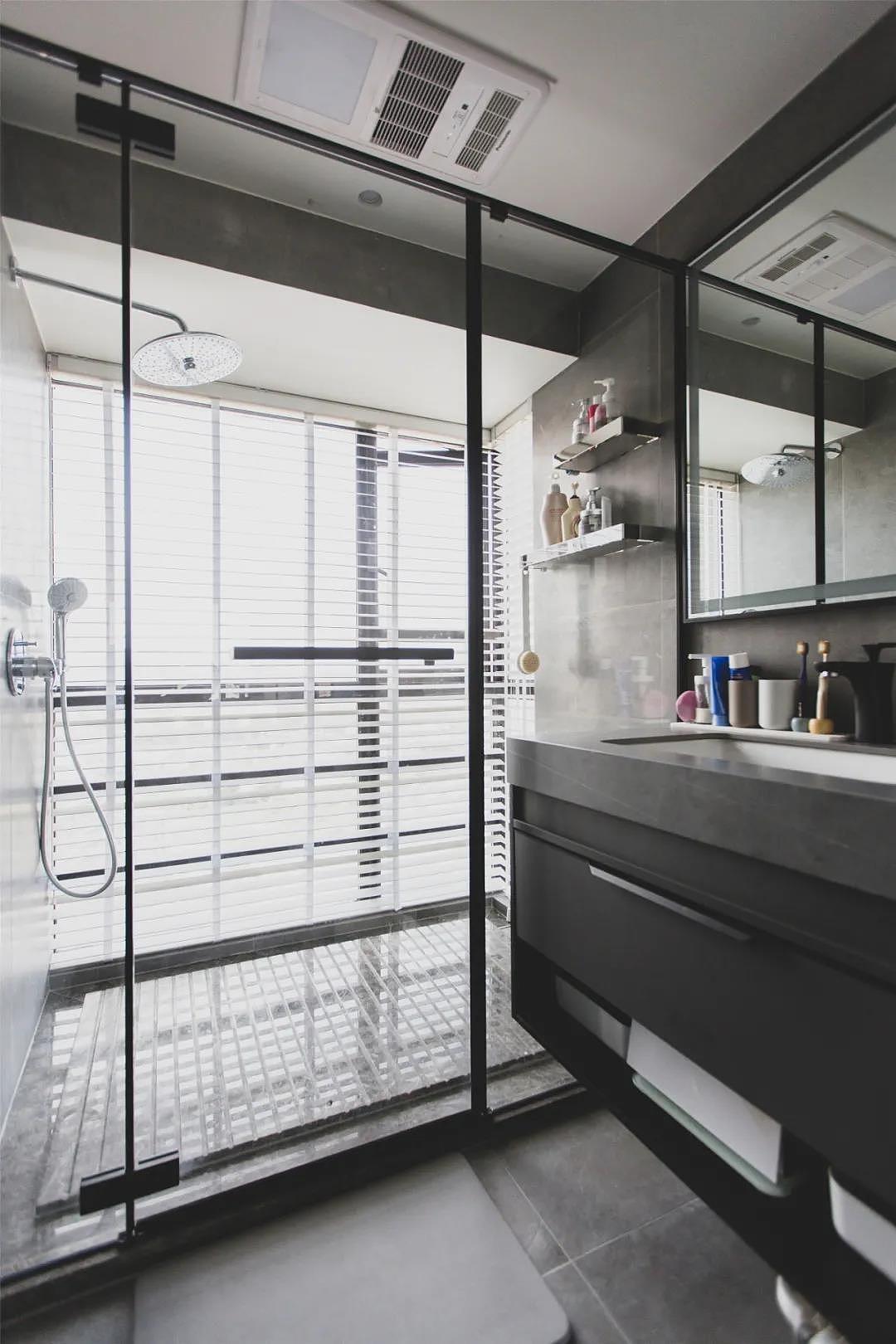 112㎡三居改四居,落地窗+半开放式书房,温馨有格调!