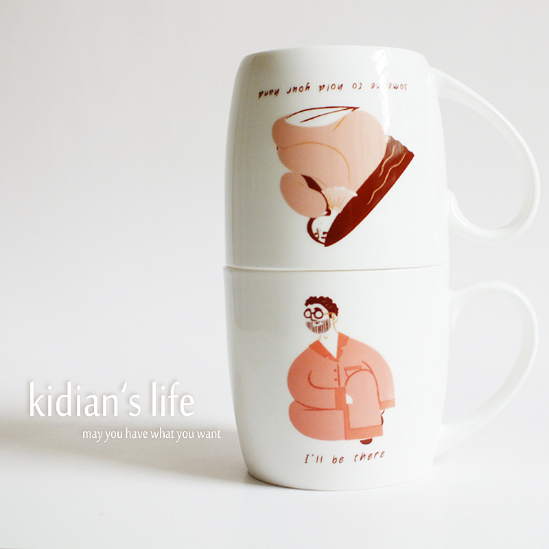 早安，晚安系列马克杯（图ZMjczODgxMDA=） - 商业插画 - 站酷设计师孢子菌原创素材 - 站酷ZCOOL