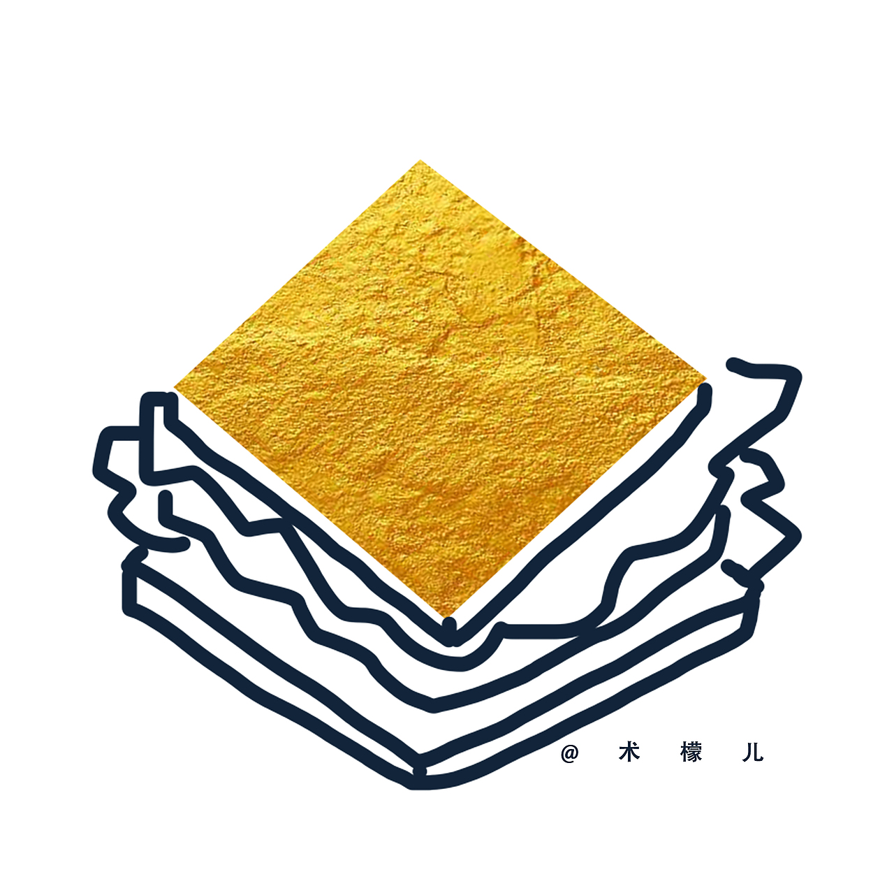 术檬儿原创:方块的联想之小清新创意联想手绘插画