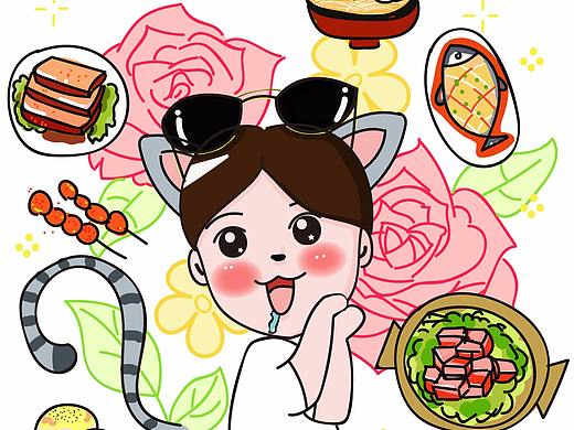 修改加工的一幅画（个人主页-ZMjg1Mjk4NzI=） - 新锐潮流插画 - 站酷设计师肉肉圆原创素材 - 站酷ZCOOL