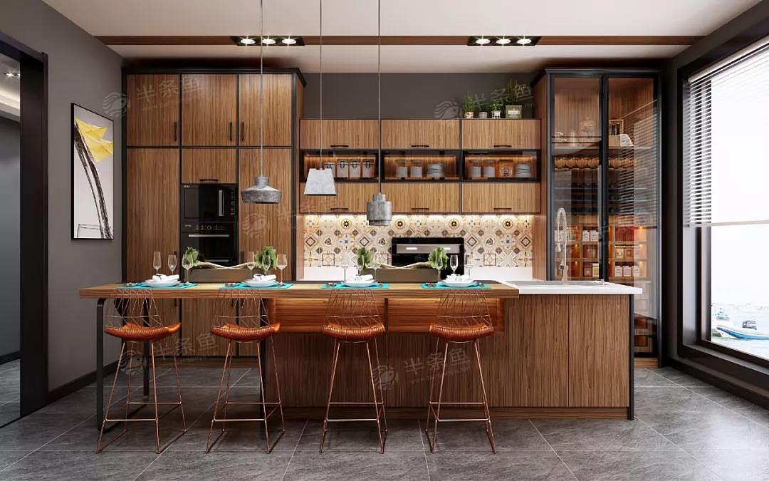橱柜这样设计,厨房看起来大一倍