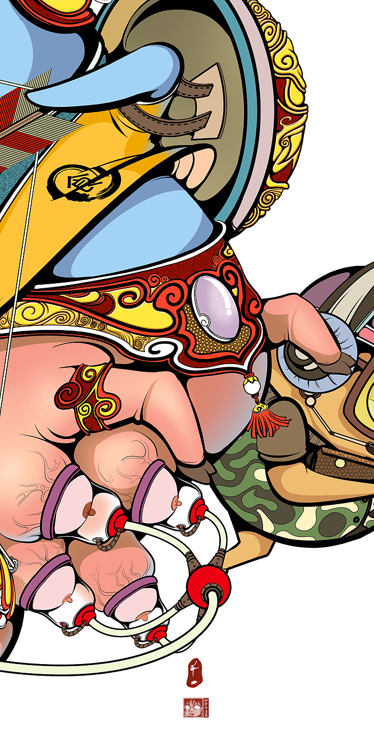 星座 射手座(12星系列)——野孩子绘画