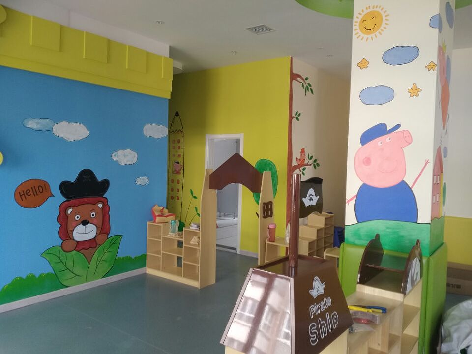 新愛嬰（國際早教中心）墻體手繪（圖ZMTM3Mzc5ODUy） - 繪畫 - 站酷設(shè)計師天天墻體手繪原創(chuàng)素材 - 站酷ZCOOL