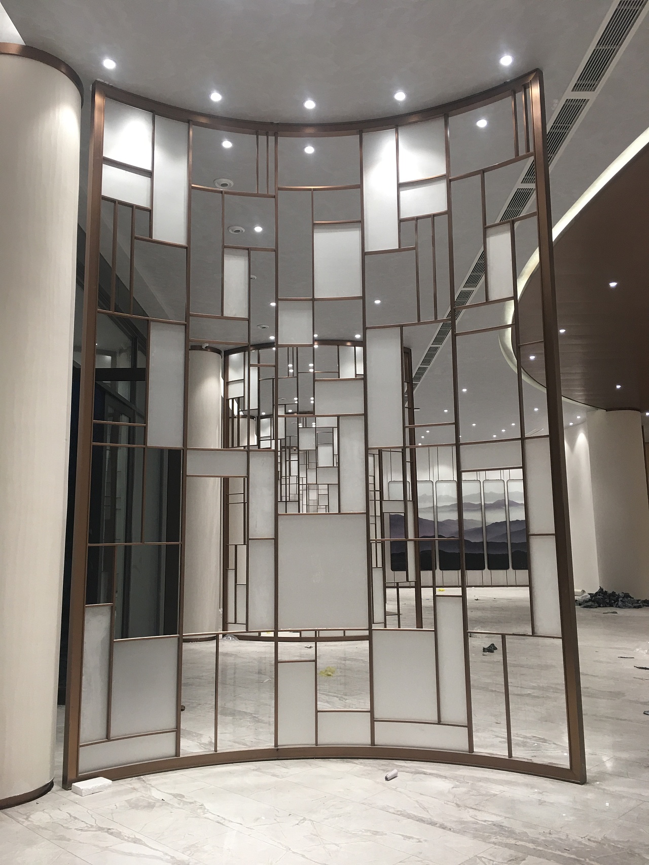 售楼部不锈钢屏风