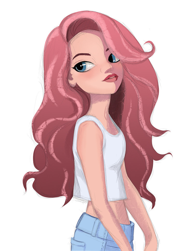 插画练习（附过程）（图ZNzUwMjYyNTY=） - 创作习作 - 站酷设计师冯小媛原创素材 - 站酷ZCOOL