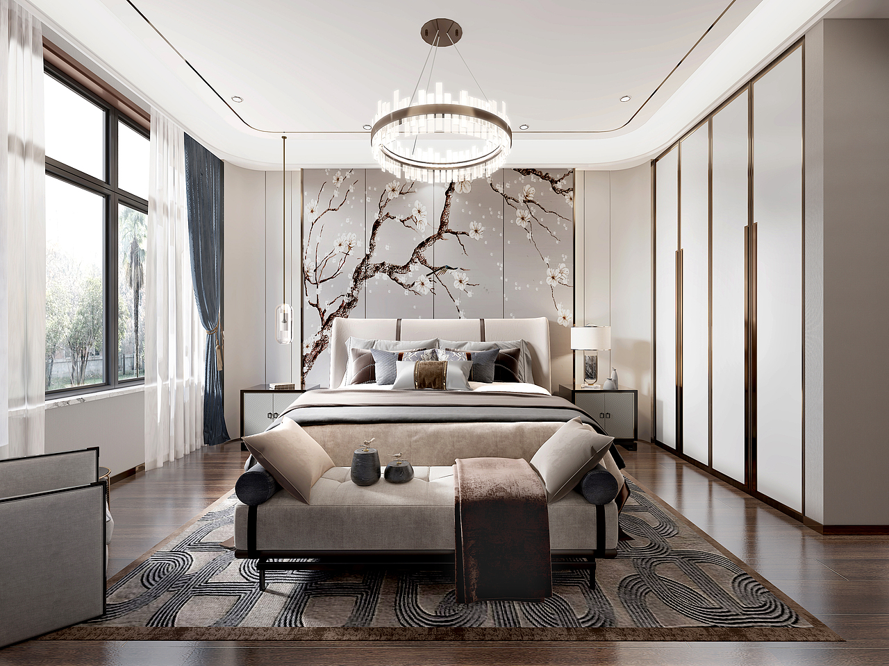 新中式风格（图ZMjM4MzM1NzAw） - 家装设计 - 站酷设计师择木新晨效果图原创素材 - 站酷ZCOOL