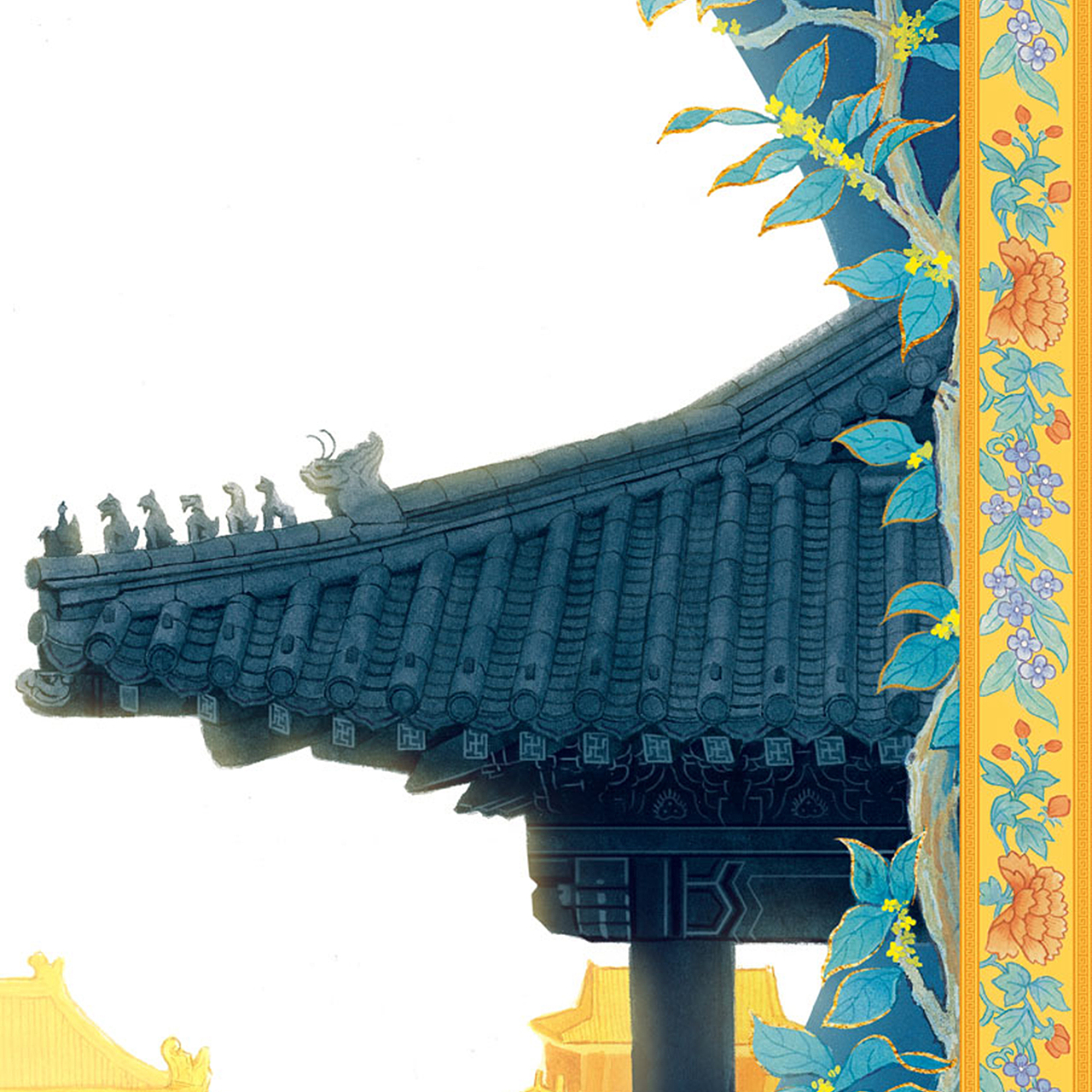 故宫博物院“故宫中国节”系列海报一(图ZMTk2NDAwNzQw) - 商业插画 - 站酷设计师李星明原创素材 - 站酷ZCOOL
