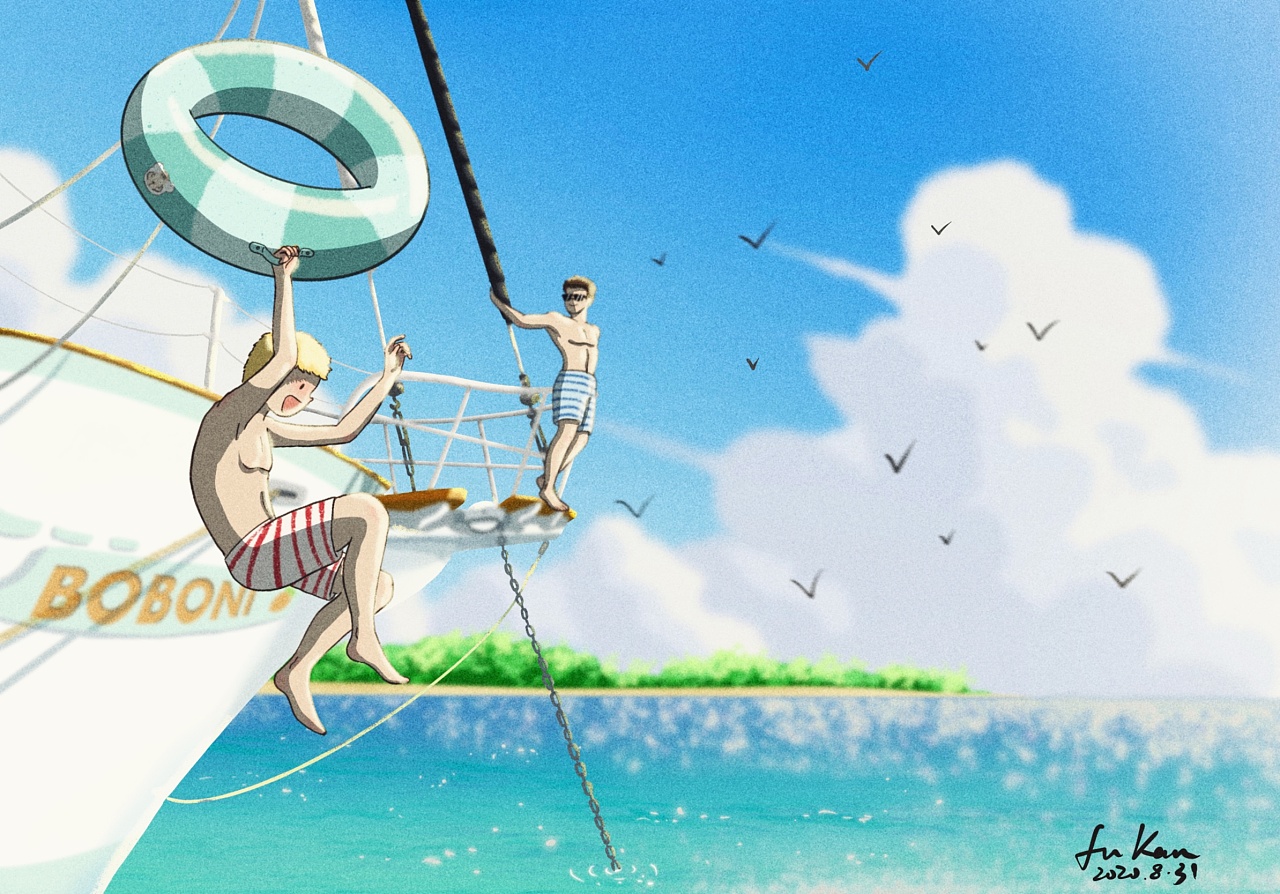 看海,踏浪——-纯真年代系列