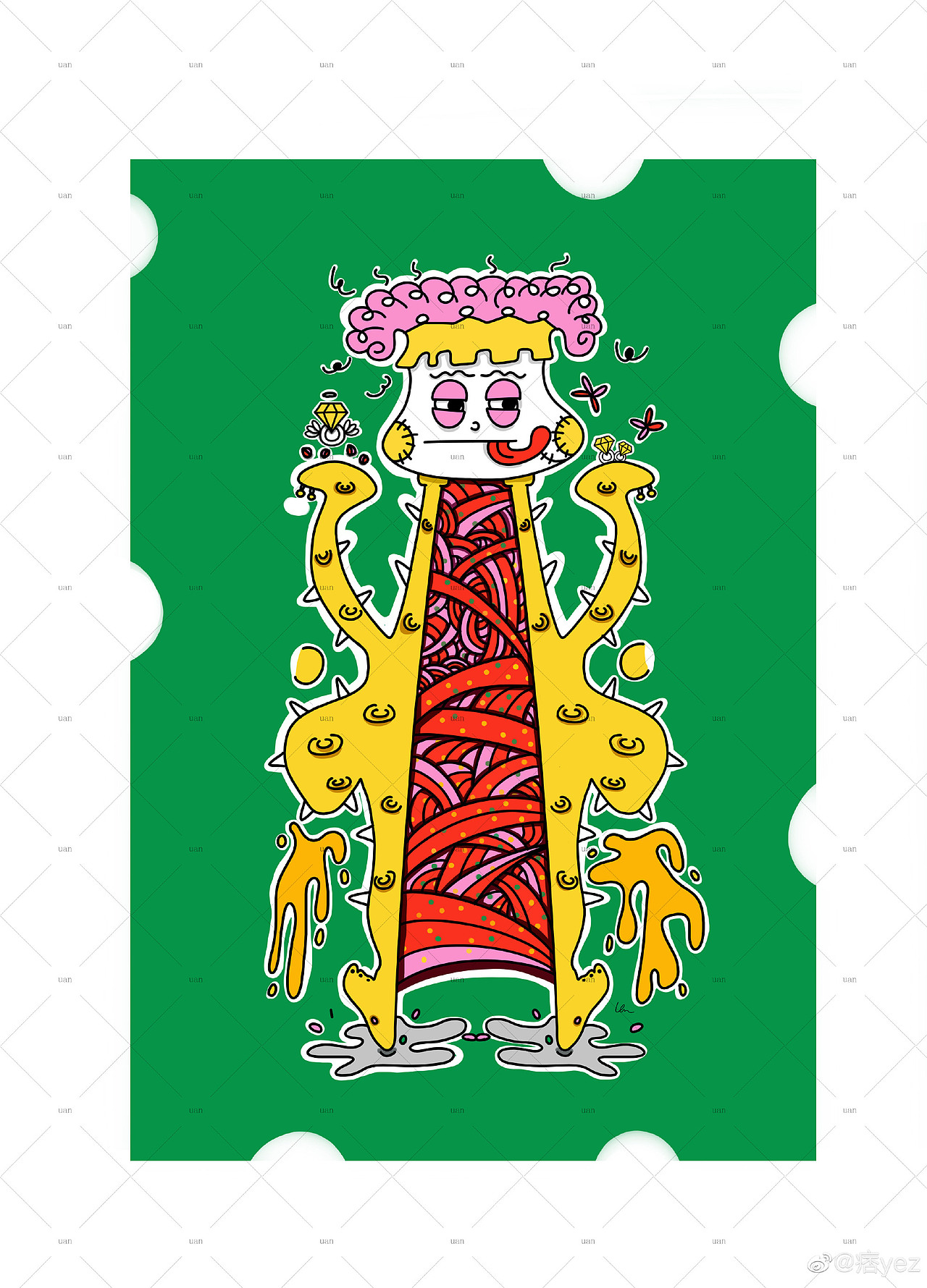 原创设计（图ZMjkwNTAyNTIw） - 新锐潮流插画 - 站酷设计师uanmi原创素材 - 站酷ZCOOL