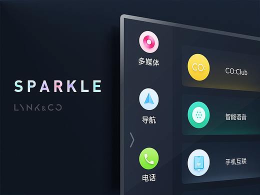 SPARKLE_领克02车机主题设计