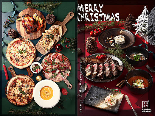 圣诞节美食拍摄 Christmas 西餐美食拍摄 1819工作室