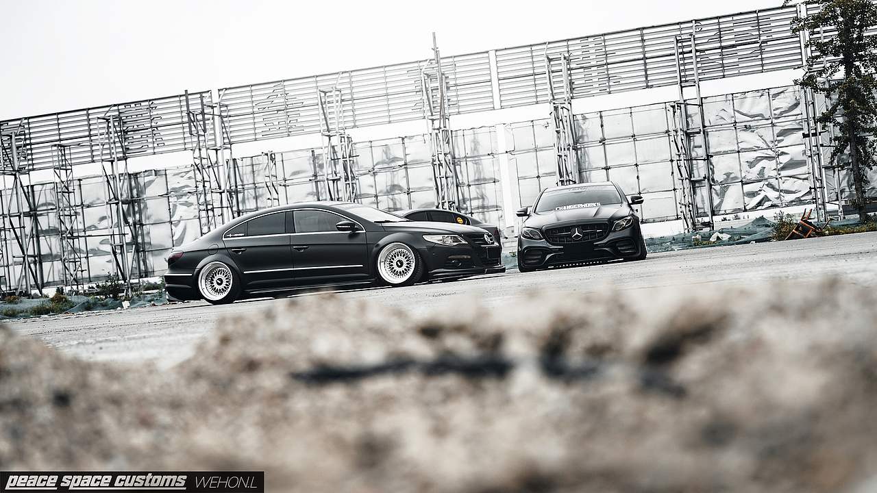 汽车摄影：奔驰E-Class & 大众CC