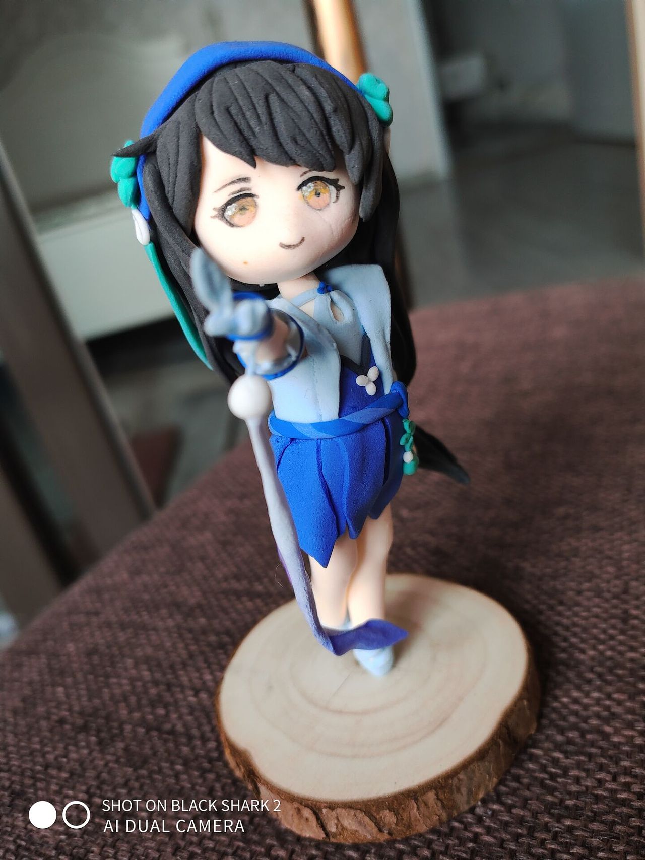 西施——【王者荣耀】黏土手残|手工艺|手办/模玩|鸭梨山大兔兔喵