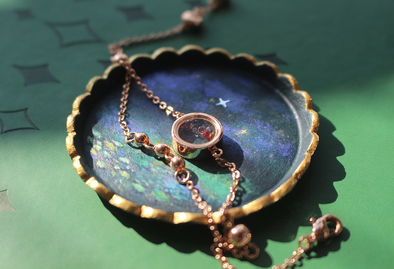 石塑粘土 | 花边首饰盘