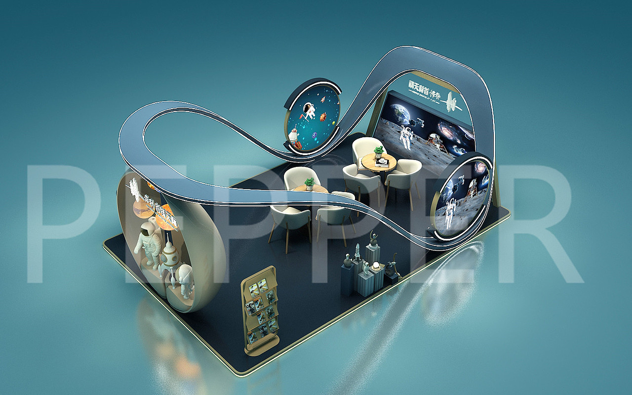 保利地产展位 展台效果图（图ZMjE4NzQxMTQ0） - 其他三维 - 站酷设计师pepper1110原创素材 - 站酷ZCOOL