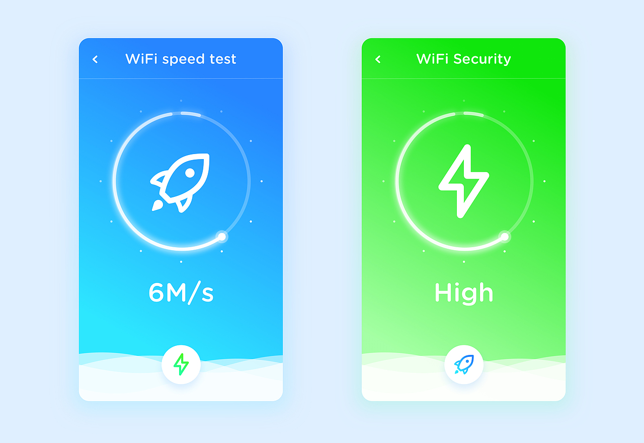 WiFi检测页（图ZNzczMjMzNzI=） - APP界面 - 站酷设计师future者原创素材 - 站酷ZCOOL