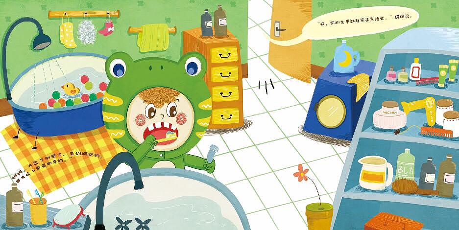 已出版绘本部分插图（图ZODkyNTY1NDg=） - 儿童插画 - 站酷设计师夏墩墩原创素材 - 站酷ZCOOL