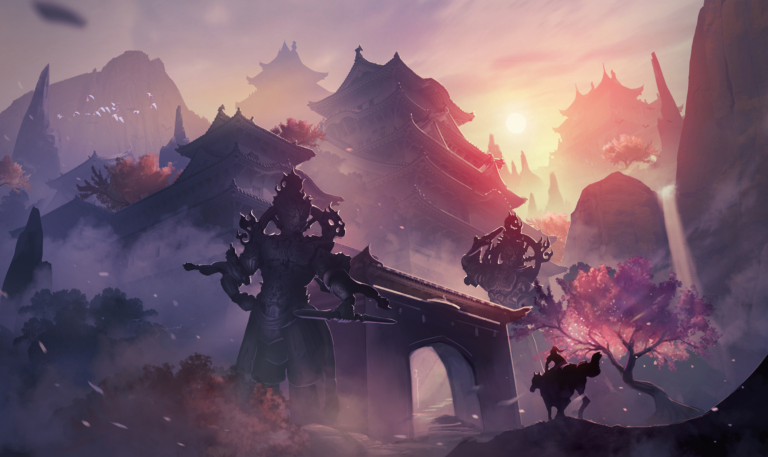 几张场景|插画|游戏原画|tatta_ - 原创作品 - 站酷 (zcool)