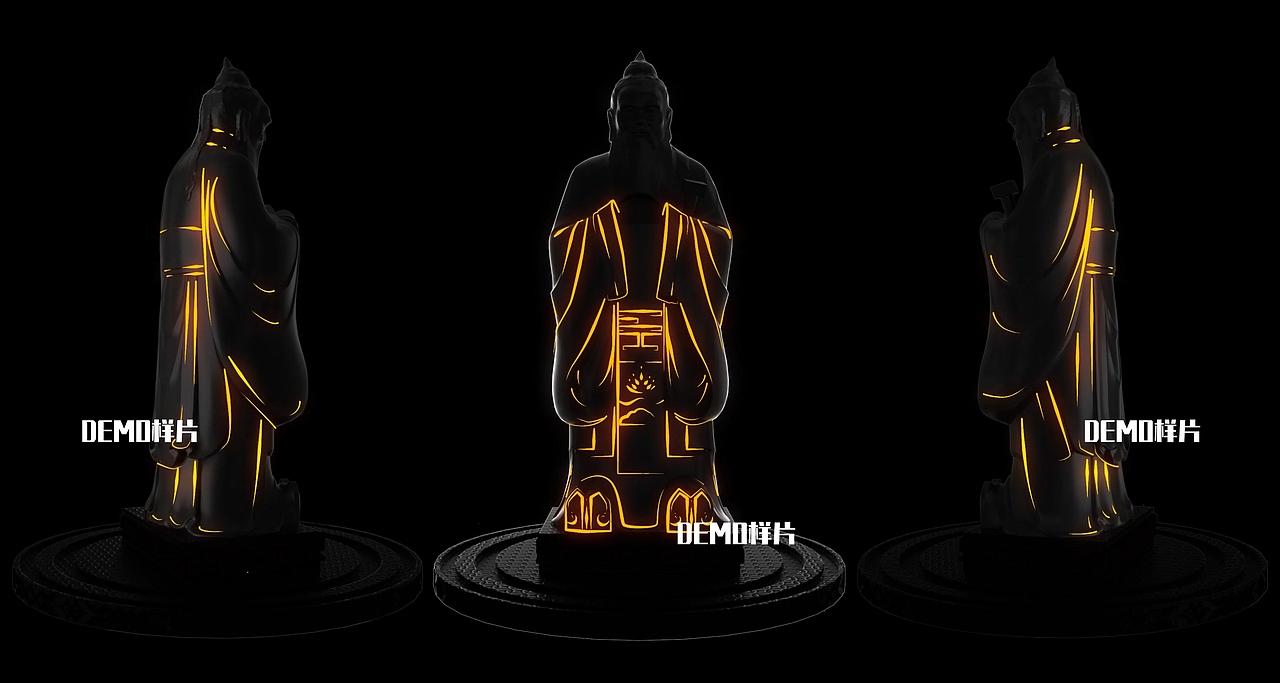 昭通孔子雕像投影秀（图ZMjg2OTA3MDg0） - 动画/影视 - 站酷设计师逊啊原创素材 - 站酷ZCOOL