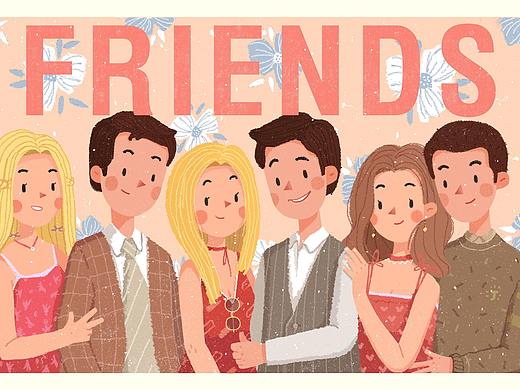 《老友记》插画创作
