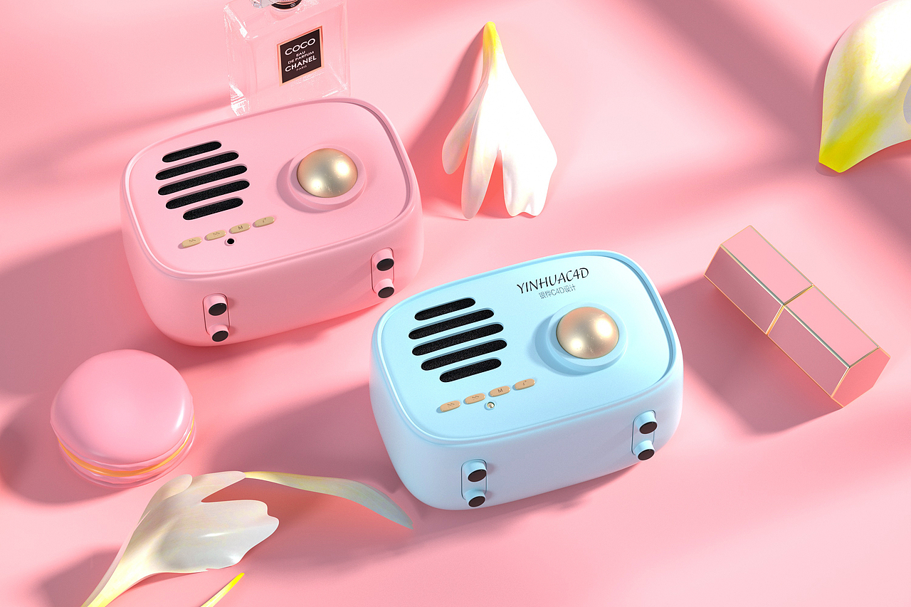 小音箱建模渲染（图ZMjEwOTAzNzE2） - 产品 - 站酷设计师小新啊原创素材 - 站酷ZCOOL