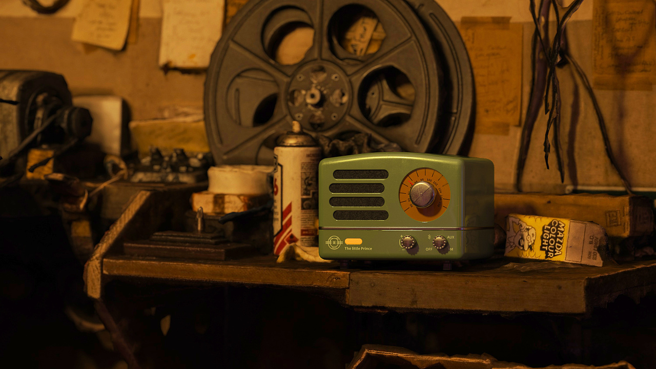 猫王收音机mw2a工业复古场景