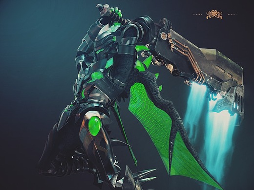 [青·赤]怪物猎人 雄火龙·青电龙·套装