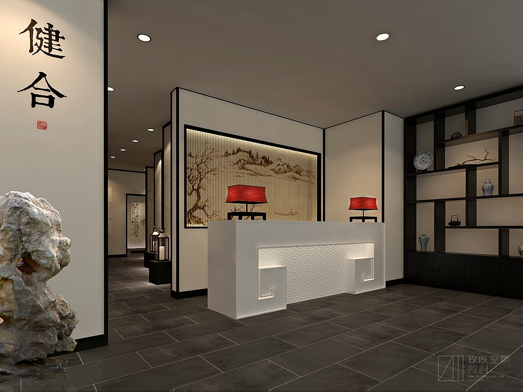 健合盲人按摩SI方案（图ZMTM3MjAxOTAw） - 家装设计 - 站酷设计师致度空间原创素材 - 站酷ZCOOL