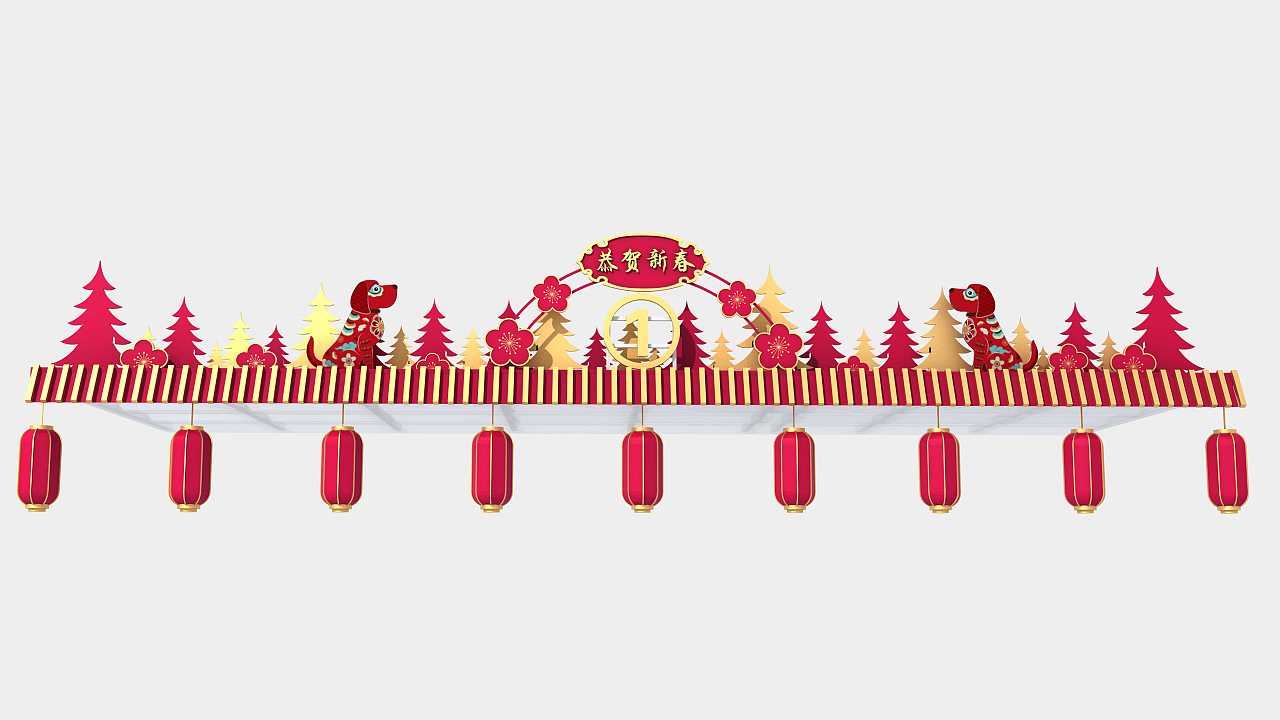 门头装饰亮化（图ZMTc1MzE1MzI0） - 景观设计 - 站酷设计师搬砖零零七原创素材 - 站酷ZCOOL