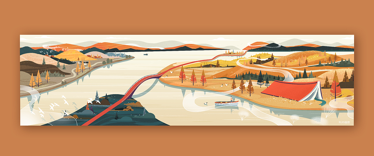 兴隆湖水下书店插画创作分享（图ZMjc3Mjk1NjQw） - 商业插画 - 站酷设计师韩锐原创素材 - 站酷ZCOOL