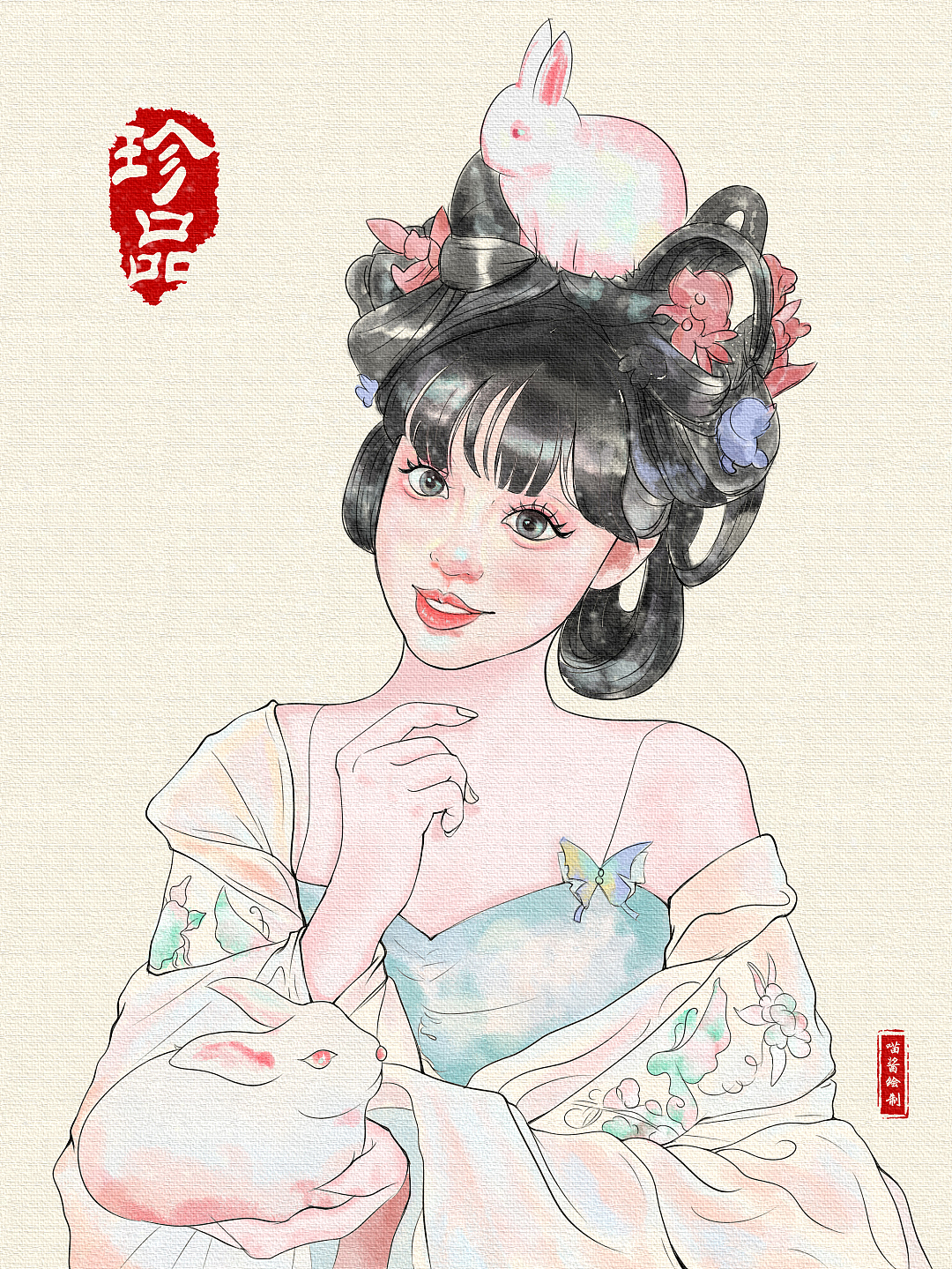 古风插画（图ZMzA0NTAyOTY4） - 艺术插画 - 站酷设计师幼南原创素材 - 站酷ZCOOL