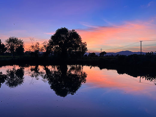 朝霞与晚霞，城市与乡村