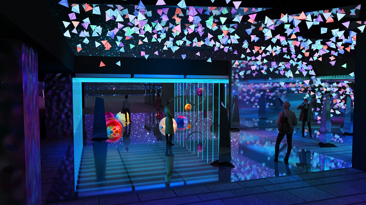 商业街灯光美陈