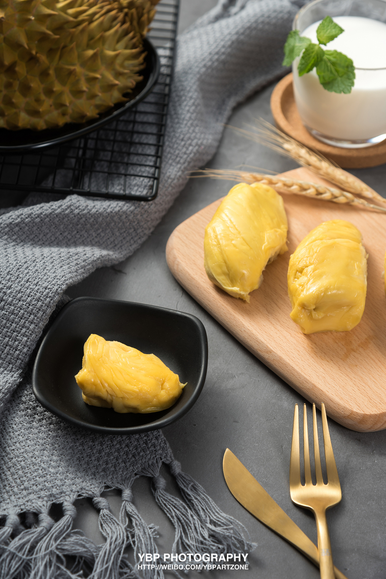 美食摄影 | 猫山王榴莲果肉 x hoking
