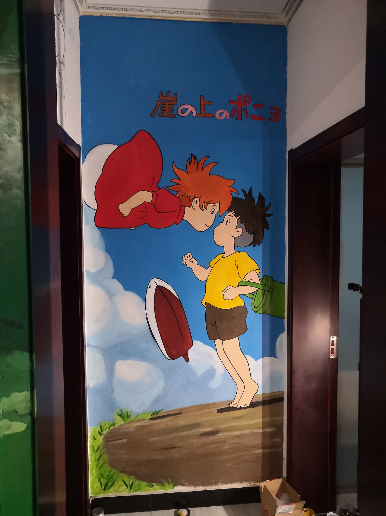 宫崎骏主题区域墙绘