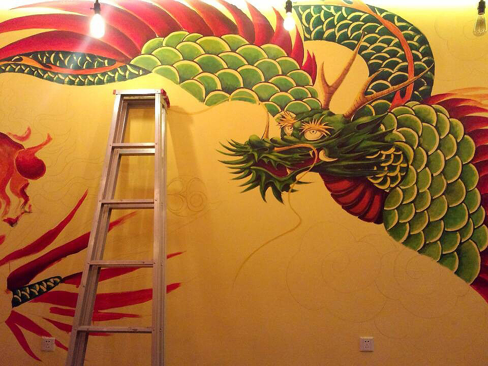 龙情岁月(墙绘)