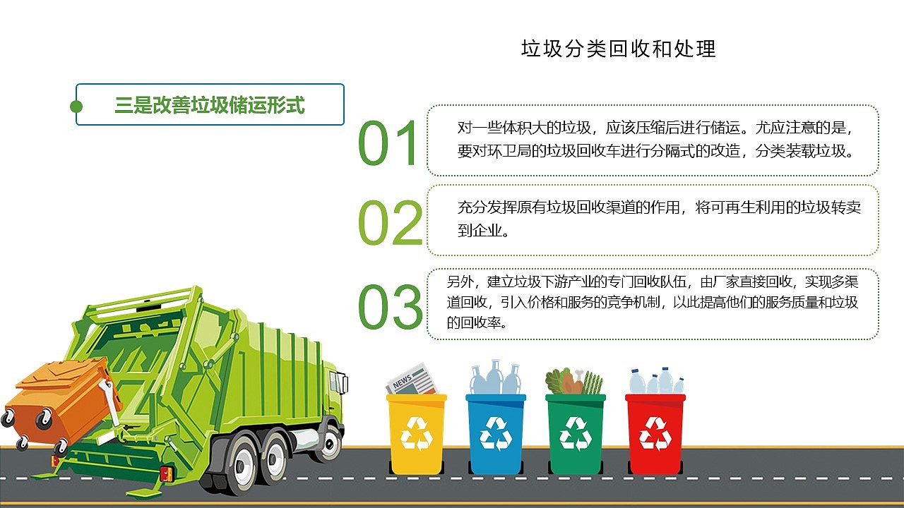爱护环境绿色环保垃圾分类从我做起PPT主题演讲模板