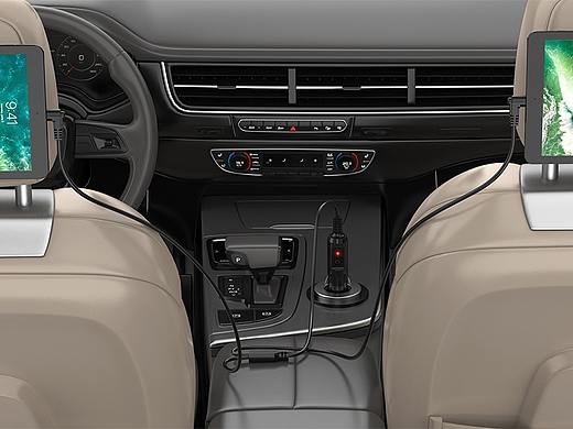 带线车充建模渲染