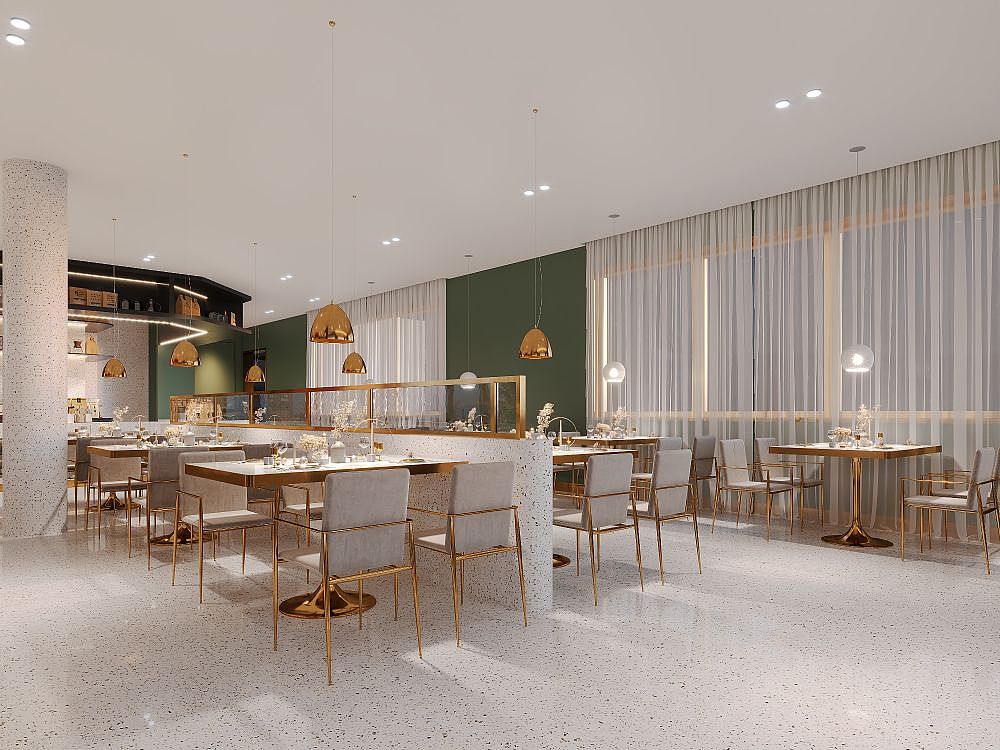 意式西餐厅效果表现😁（图ZMzE1MDg1MjI0） - 酒店餐饮设计 - 站酷设计师如你所願原创素材 - 站酷ZCOOL