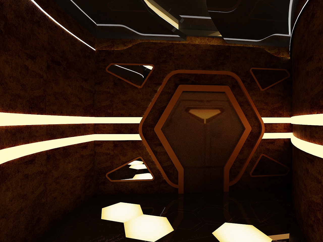 游戏厅概念入口|空间|家装设计|yun上 - 原创作品 - 站酷 (zcool)