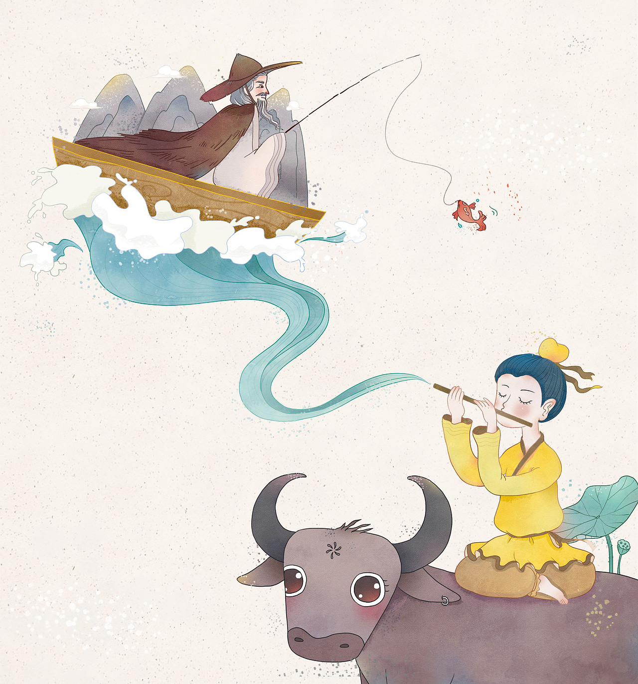 声律启蒙插图|插画|艺术插画|诗尔shier_原创作品-站酷(zcool)