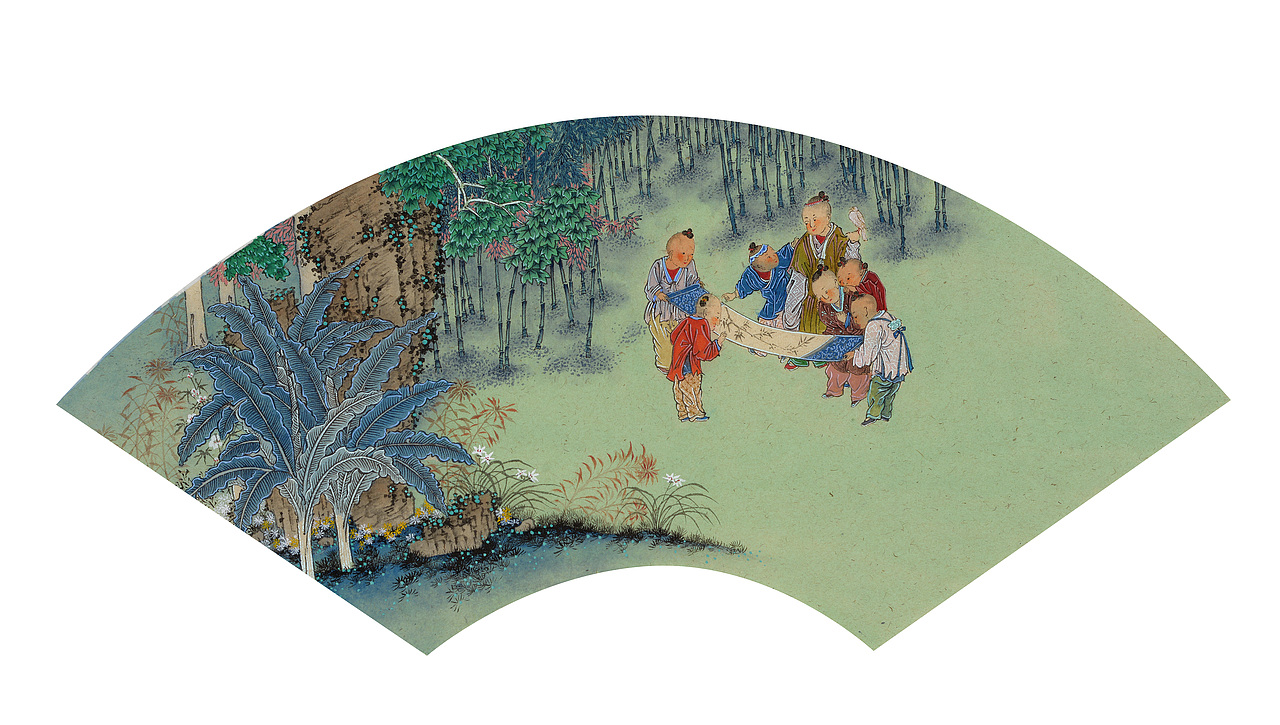 《庭婴拟古》人物系列（图ZMTc1NjM1MjQ0） - 绘画 - 站酷设计师倦勤札记原创素材 - 站酷ZCOOL