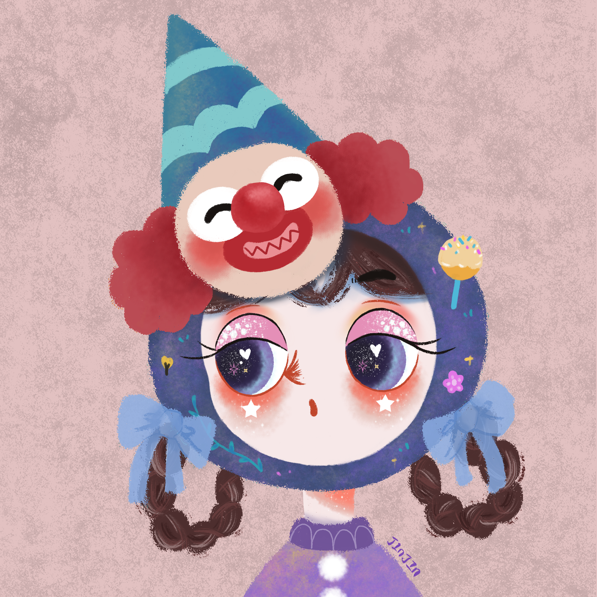 小丑|插画|创作习作|dream芮 - 原创作品 - 站酷 (zcool)