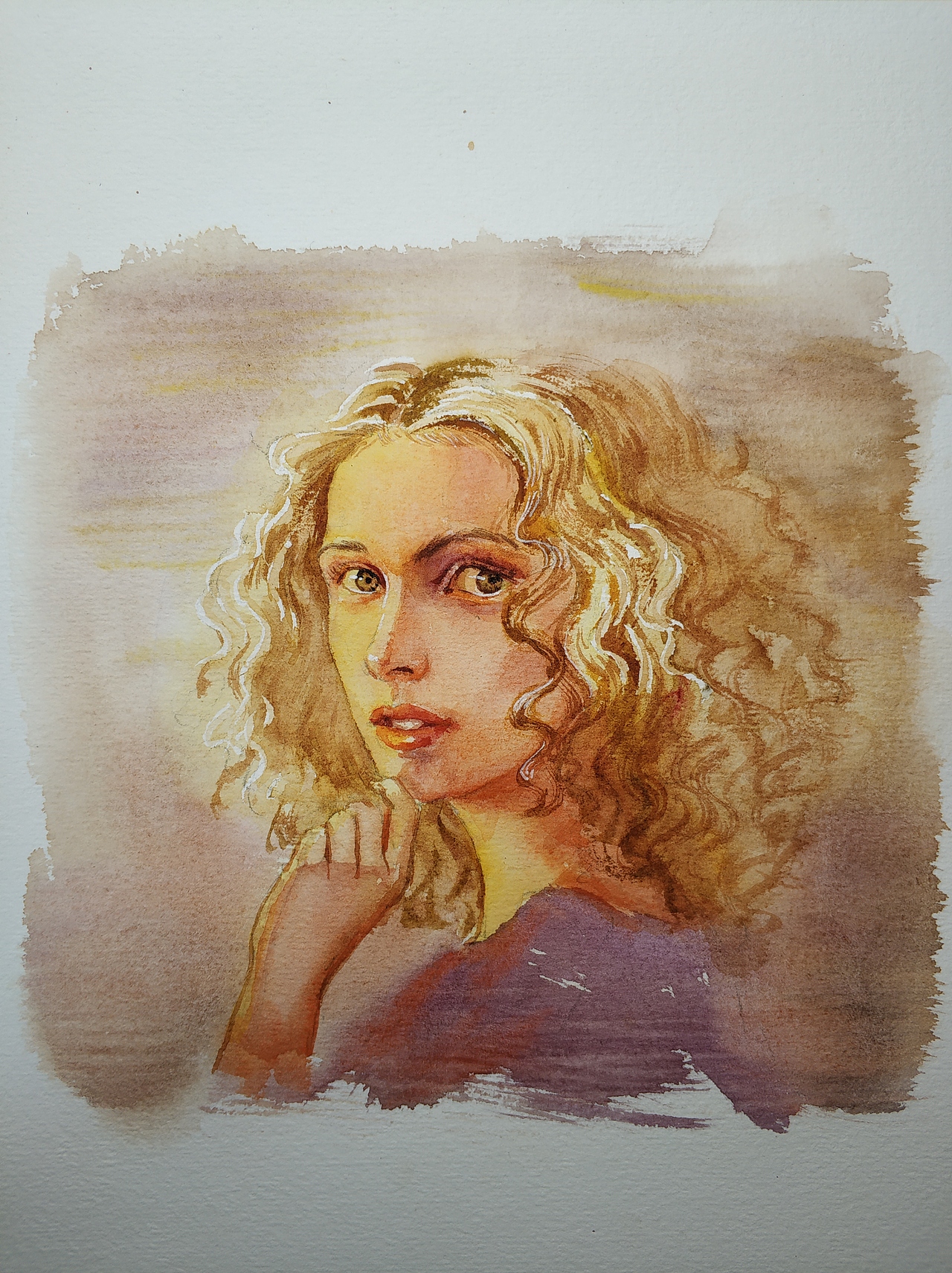 水彩人像習(xí)作（圖ZMTMwMzYxODUy） - 繪畫 - 站酷設(shè)計師花童K原創(chuàng)素材 - 站酷ZCOOL