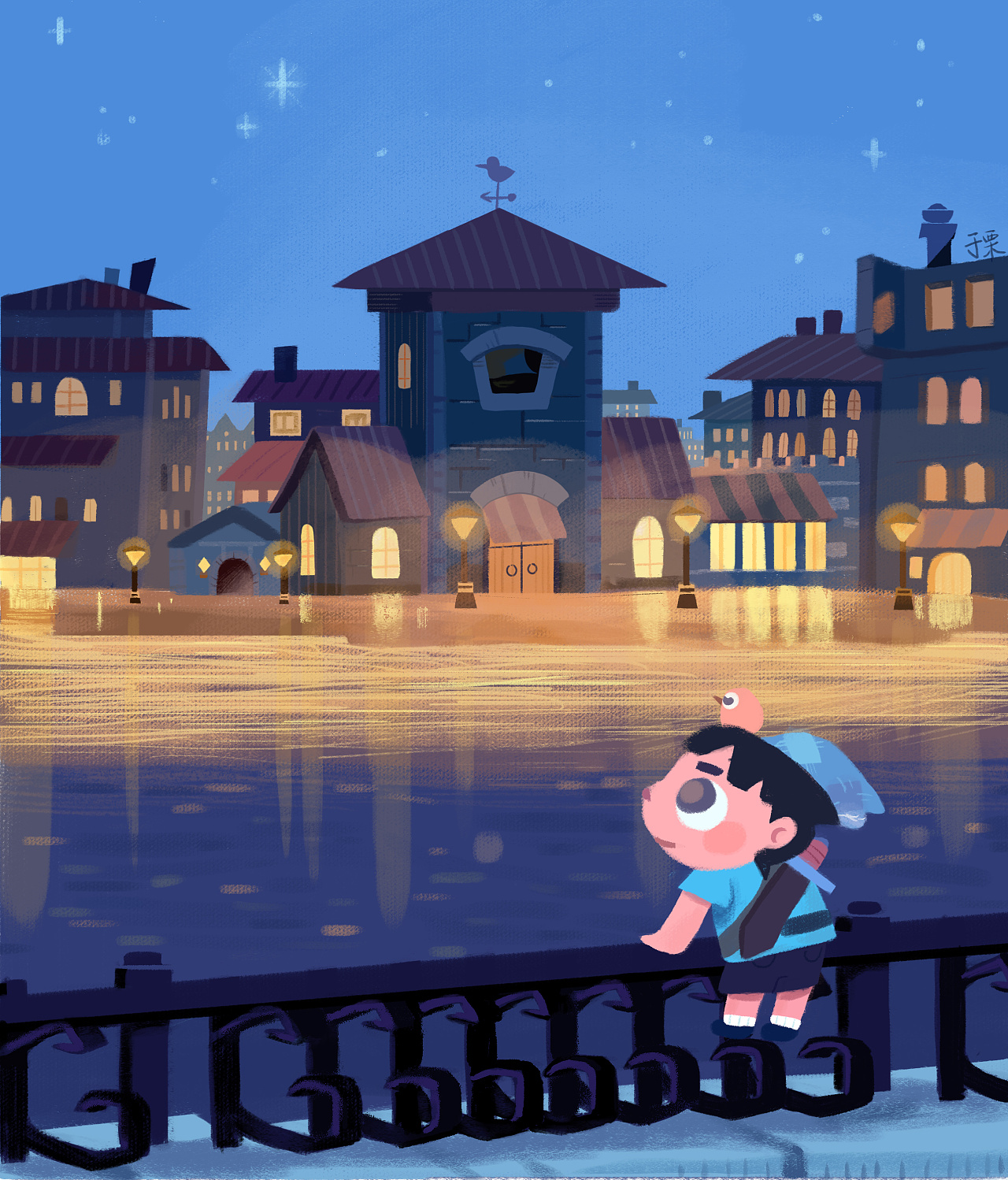 孤独的小孩|插画|儿童插画|于栗 - 临摹作品 - 站酷 (zcool)